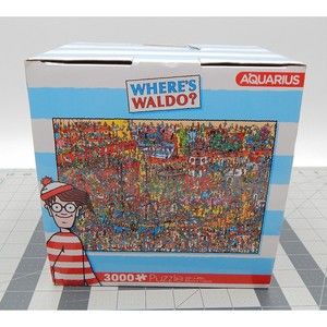 Where’s Waldo? 3000 Piece Jigsaw Puzzle 32" x 45" By Aquarius Sealed